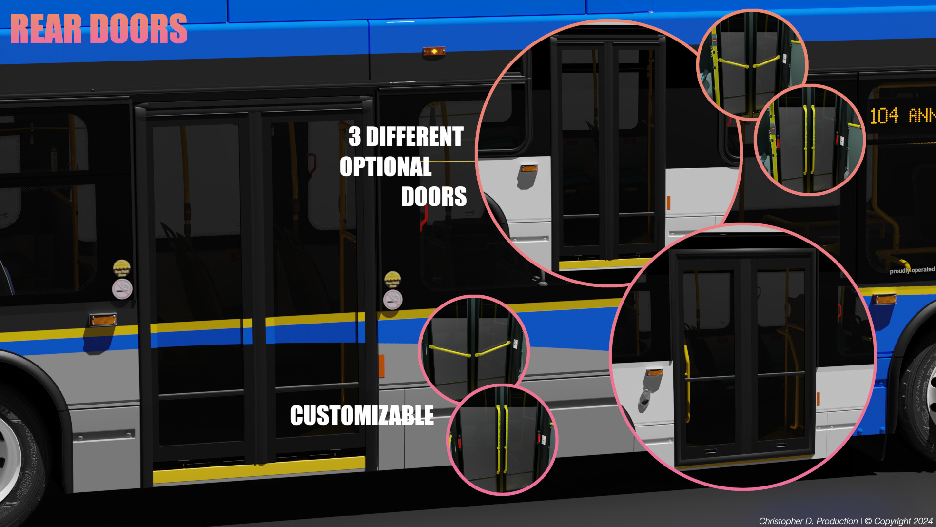 Volvo Group 4th Gen NovaBus LFS Low Floor System Bus PACK 3D model_30