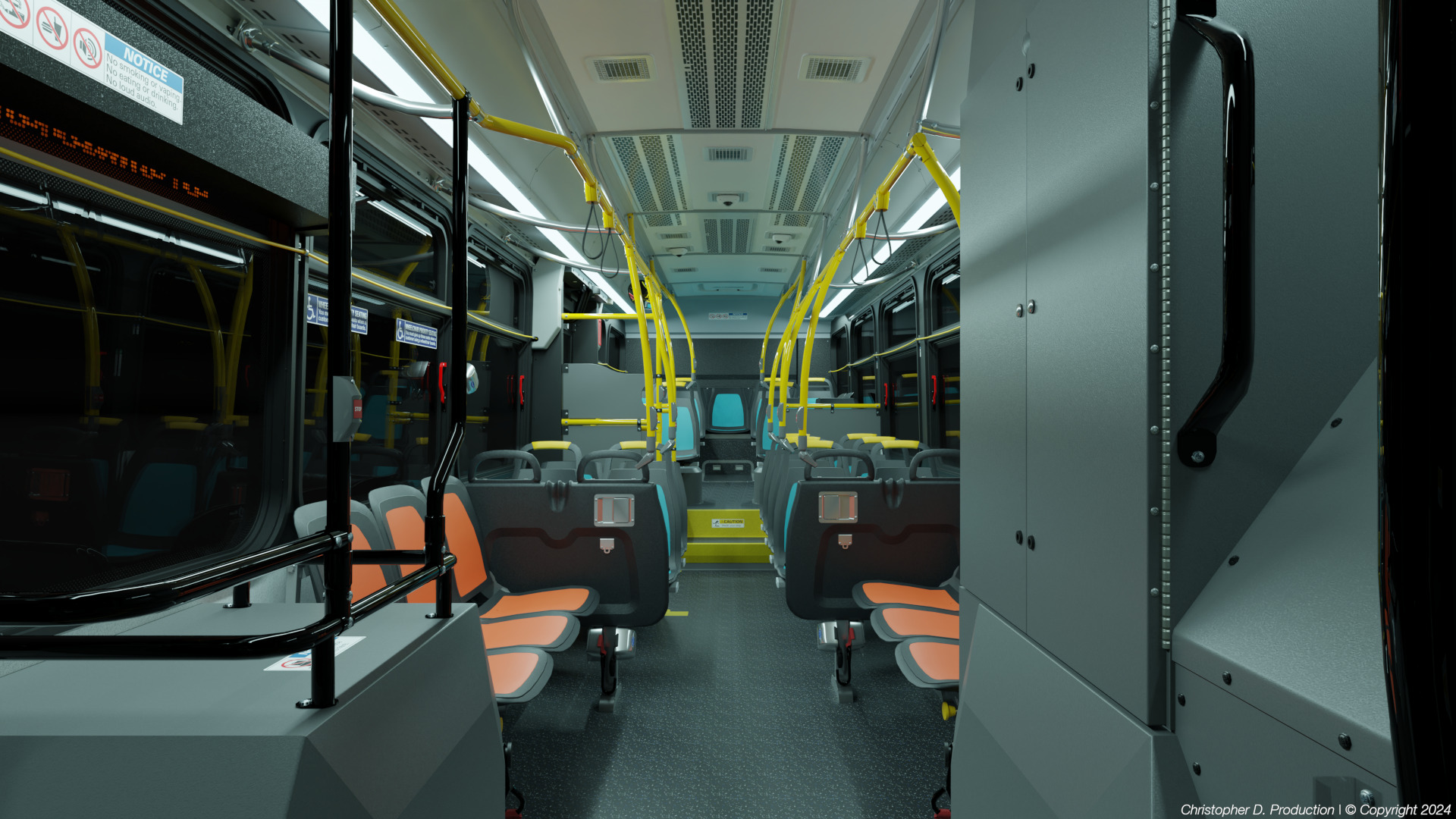 Volvo Group 4th Gen NovaBus LFS Low Floor System Bus PACK 3D model_20