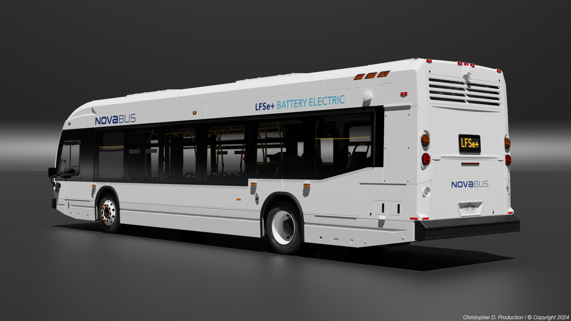 Volvo Group 4th Gen NovaBus LFS Low Floor System Bus PACK 3D model_14