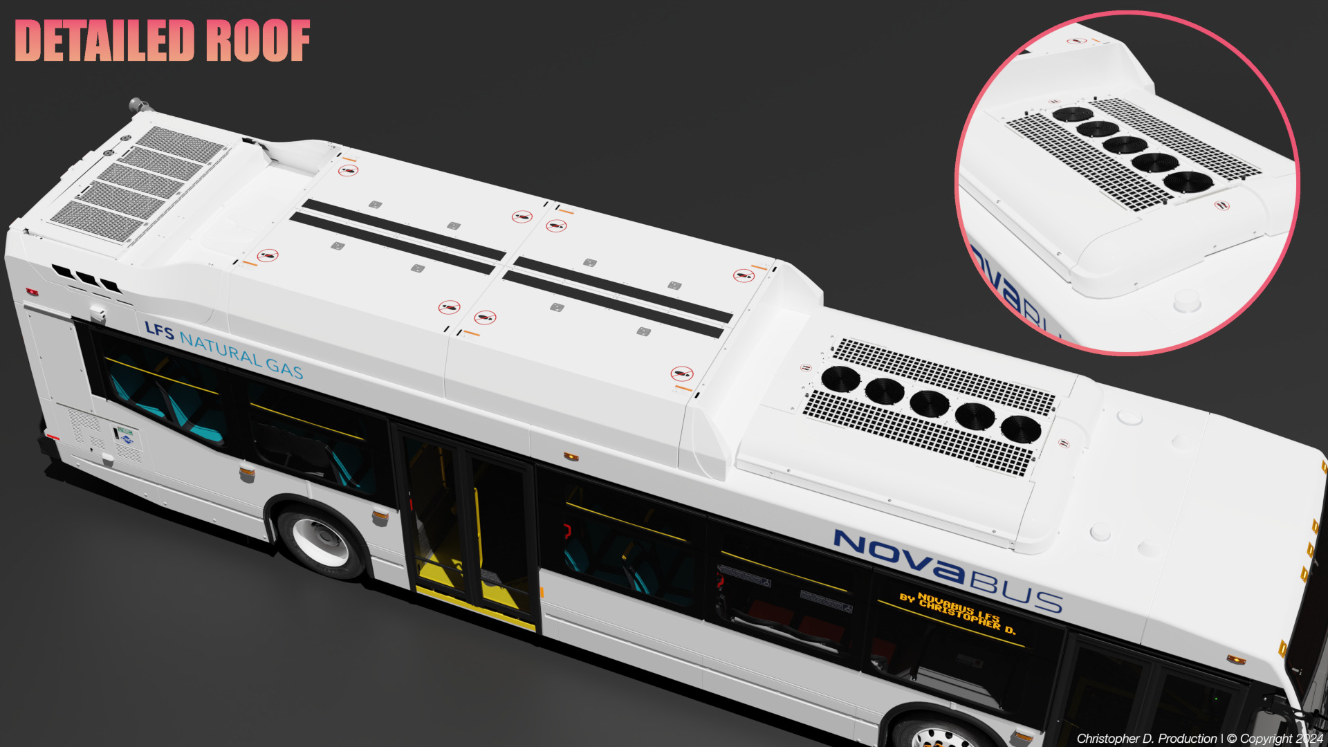 Volvo Group 4th Gen NovaBus LFS Low Floor System Bus PACK 3D model_9