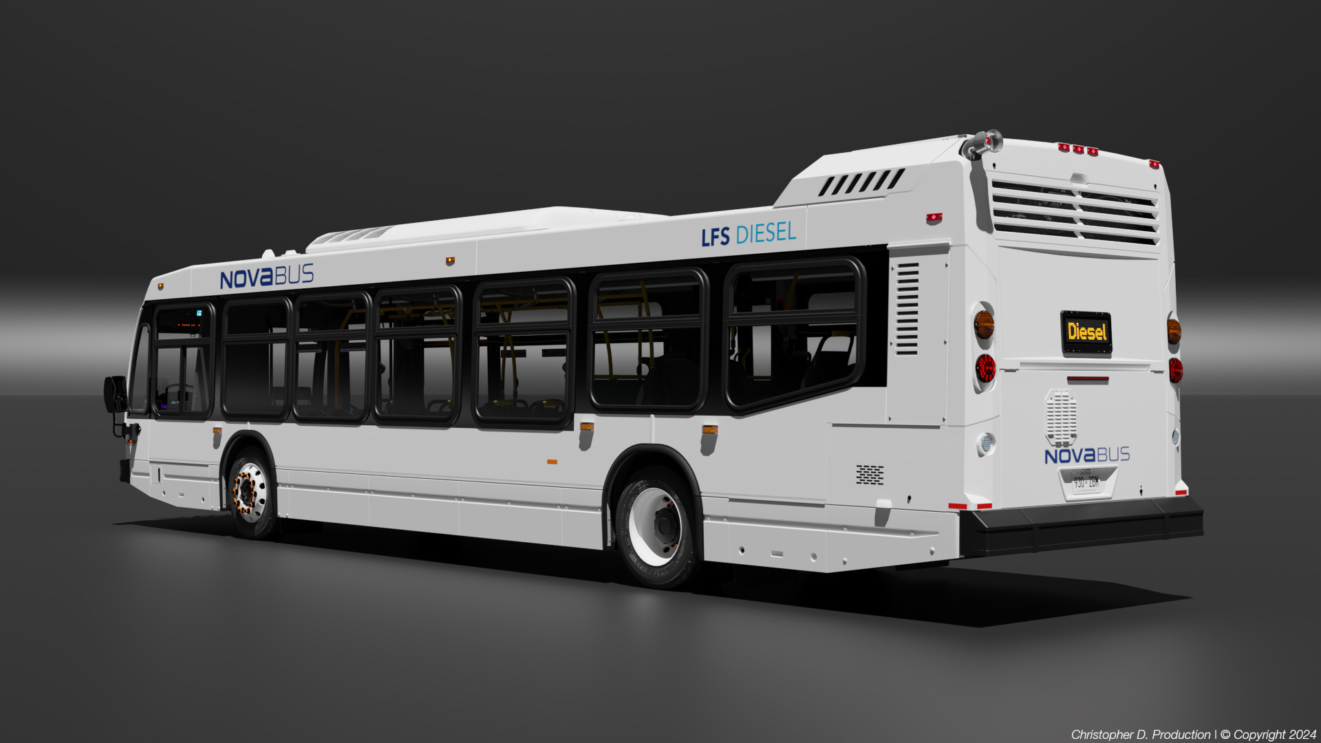 Volvo Group 4th Gen NovaBus LFS Low Floor System Bus PACK 3D model_2