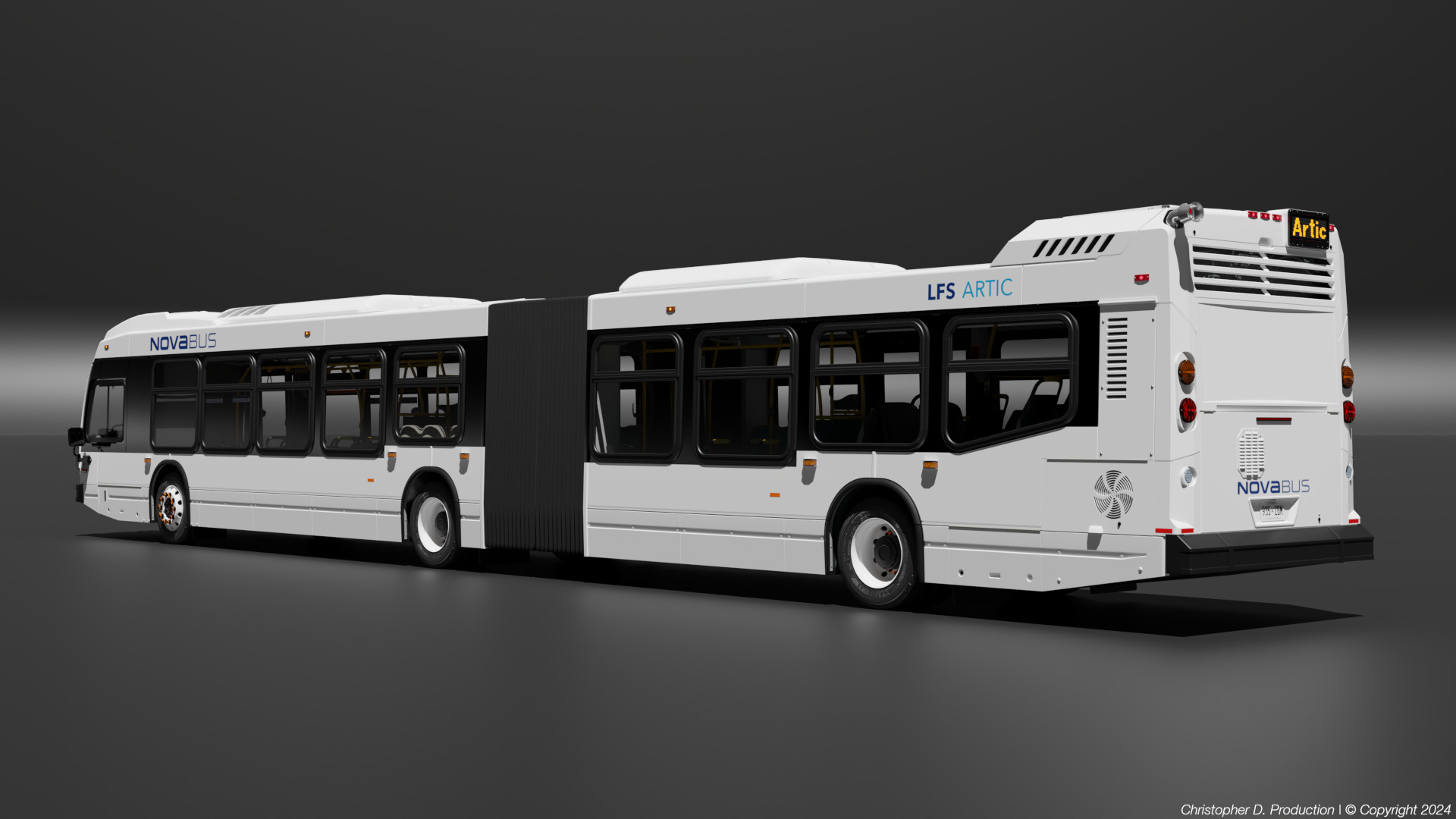 Volvo Group 4th Gen NovaBus LFS Low Floor System Bus PACK 3D model_17