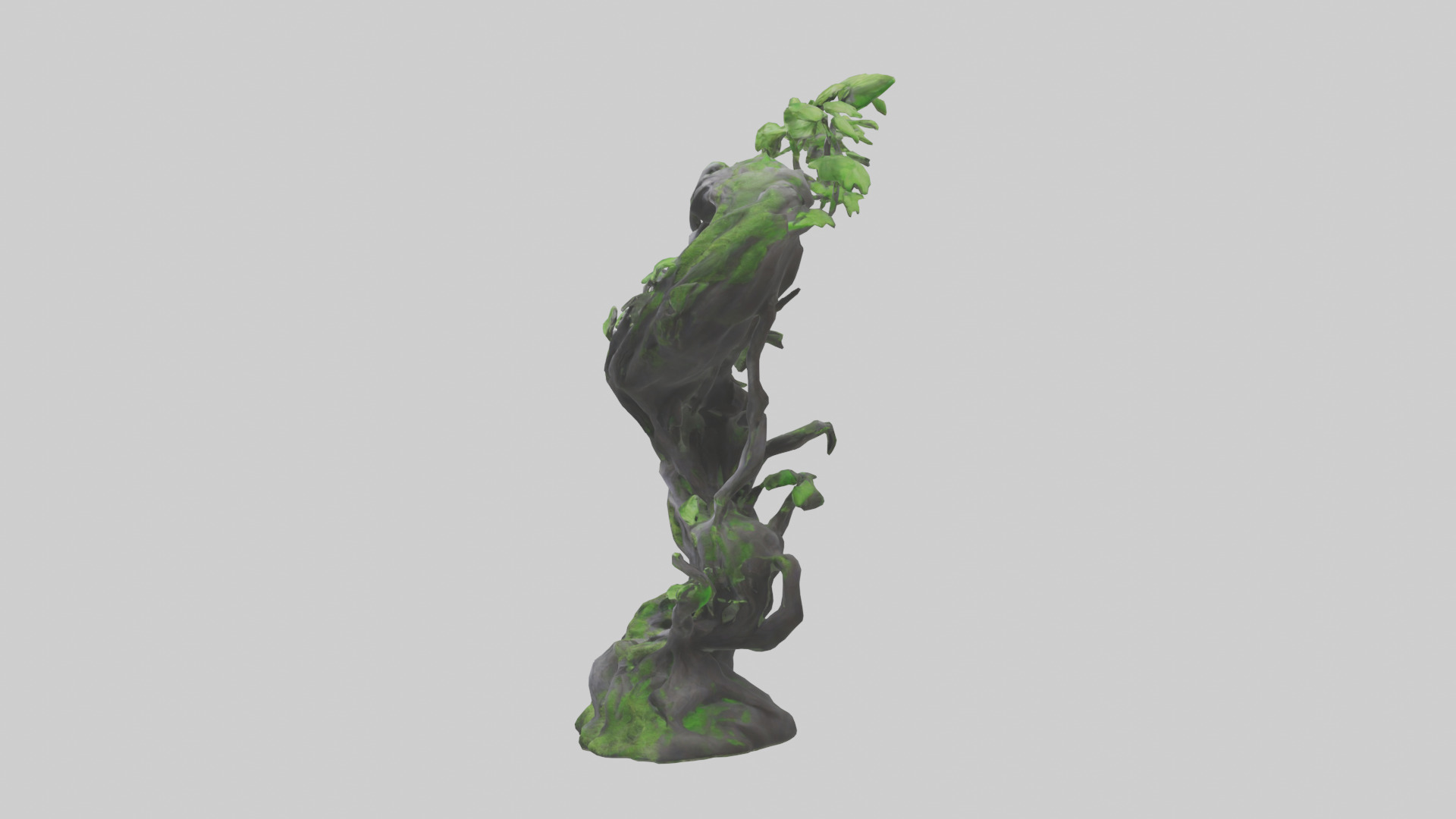 Organic Growth Tangle statue model 3D model_12