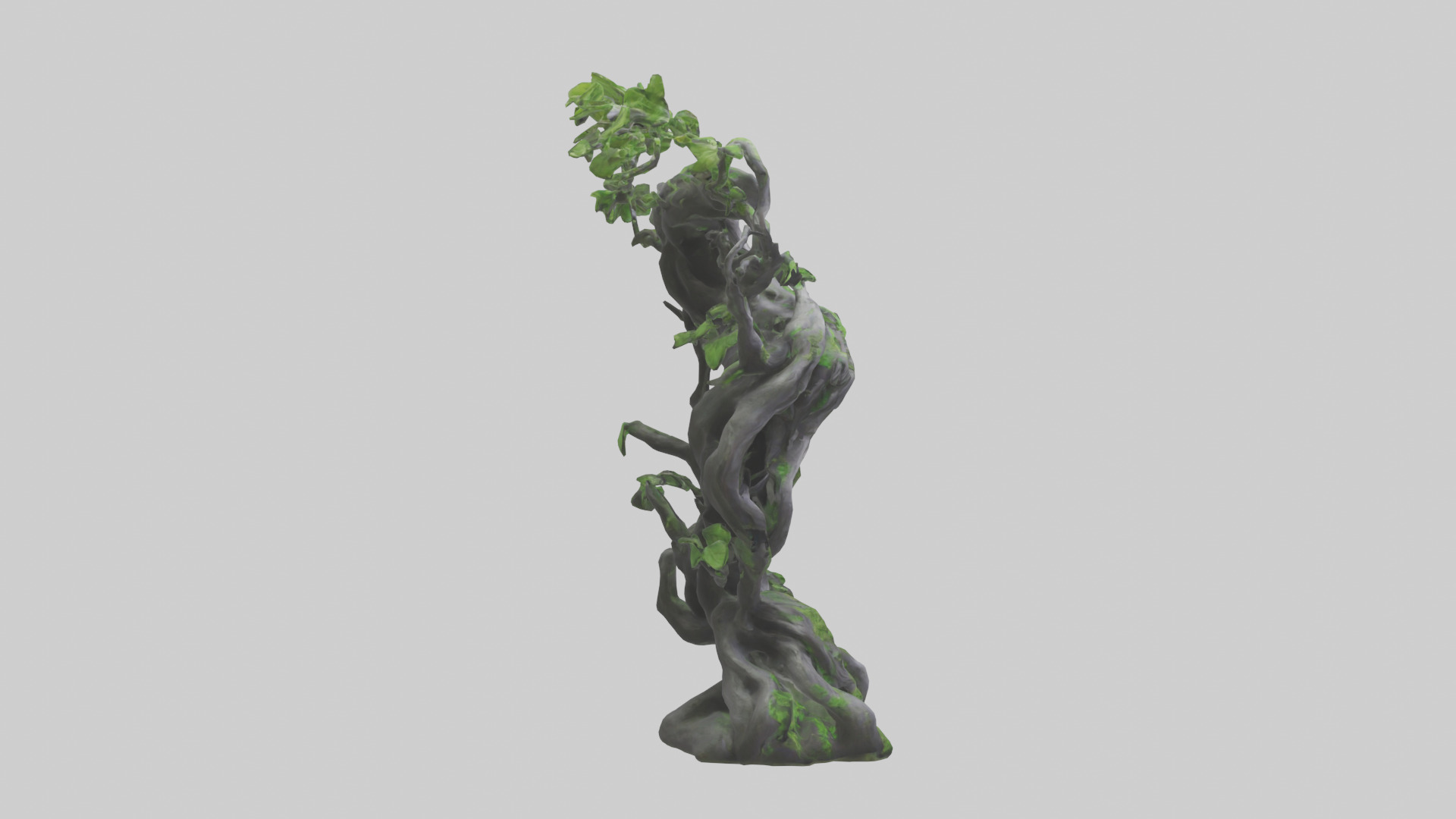 Organic Growth Tangle statue model 3D model_13