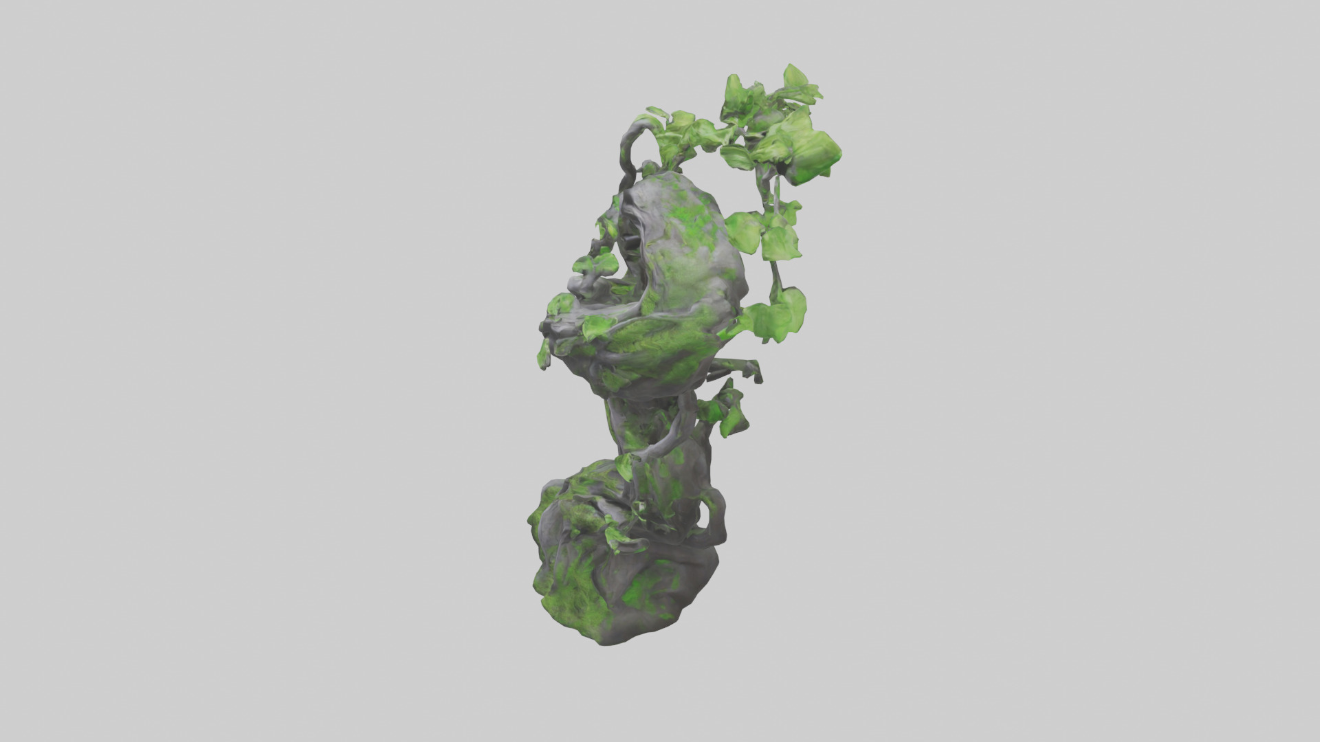 Organic Growth Tangle statue model 3D model_17