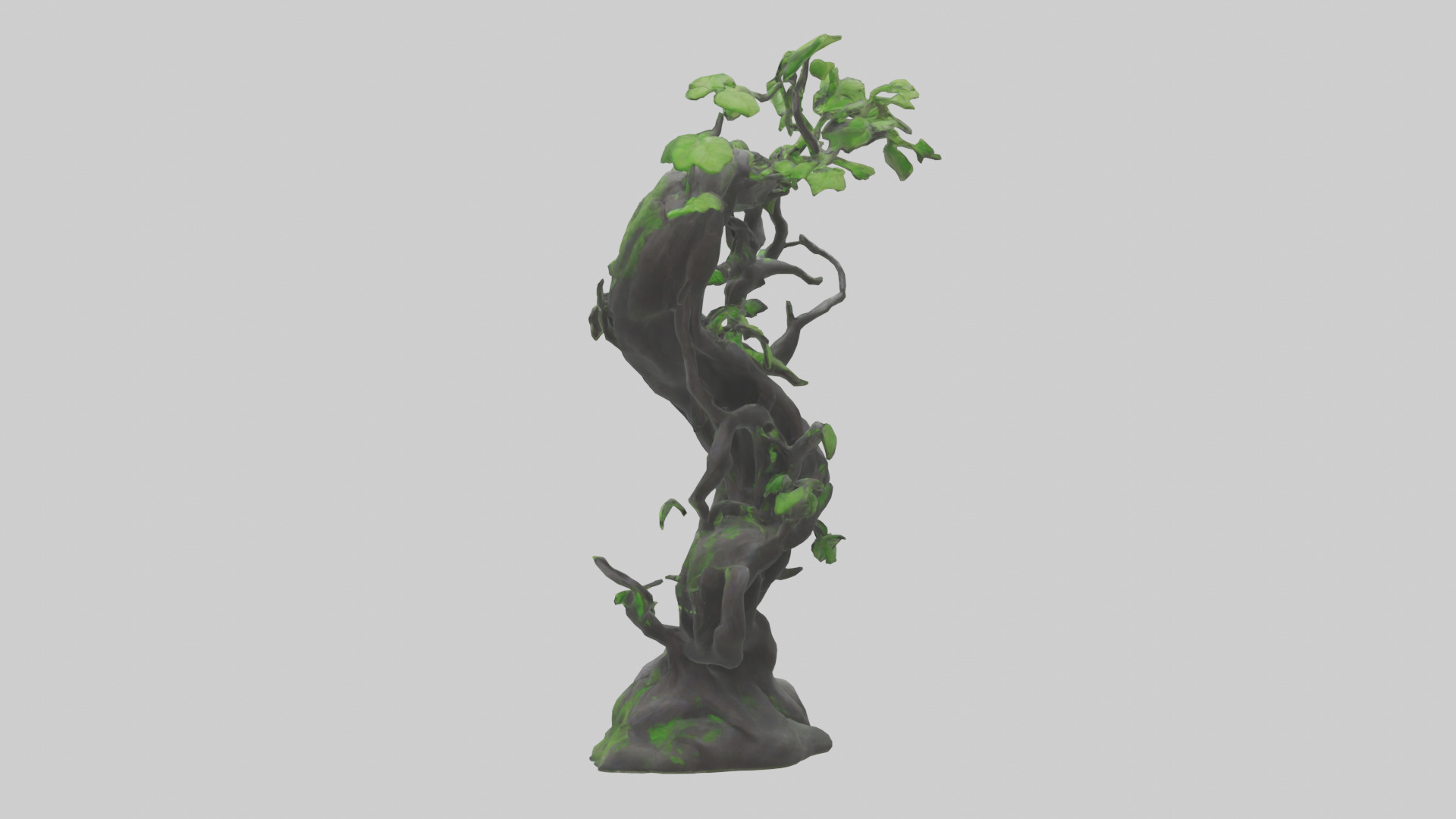 Organic Growth Tangle statue model 3D model_1
