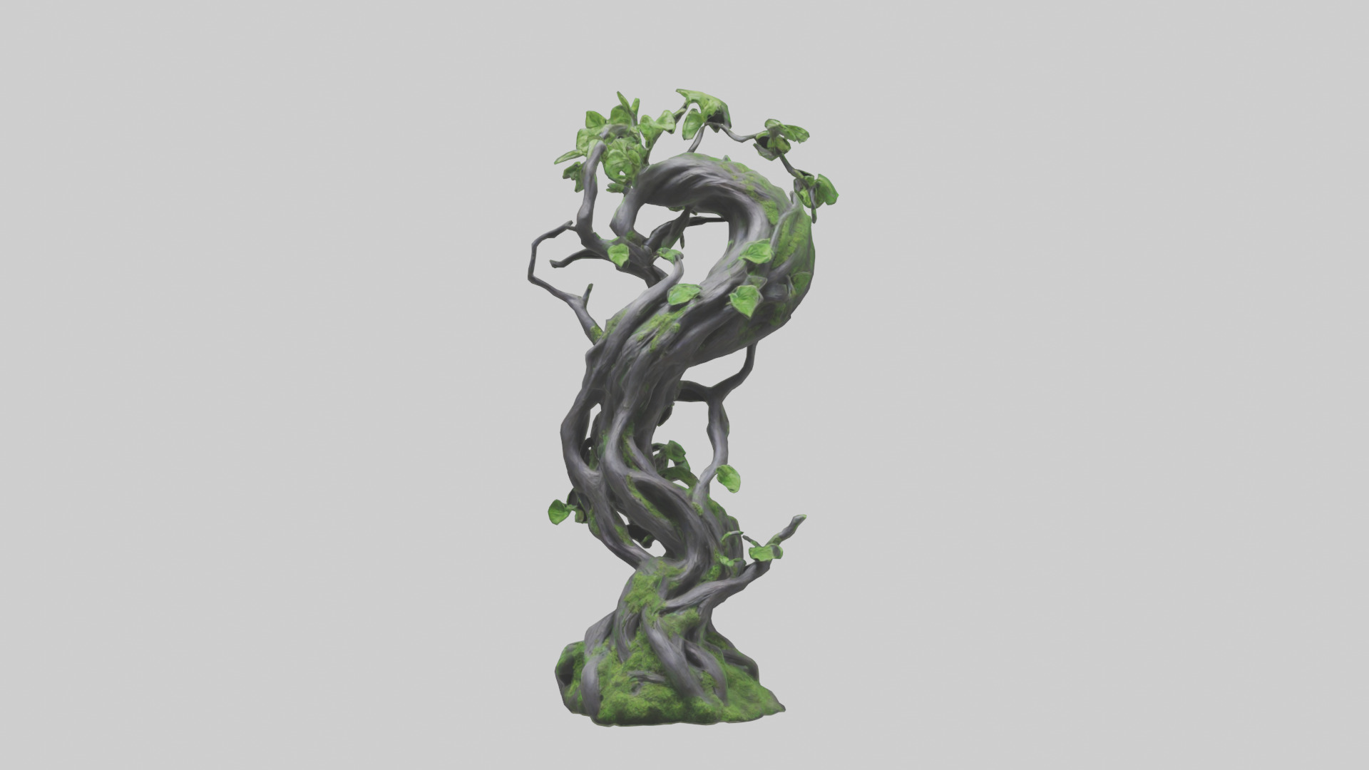 Organic Growth Tangle statue model 3D model_9