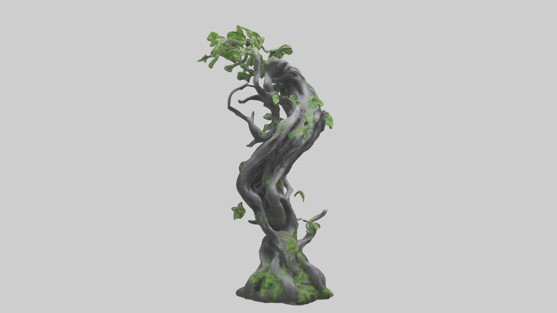 Organic Growth Tangle statue model 3D model_7