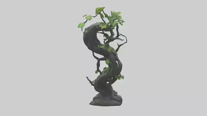 Organic Growth Tangle statue model