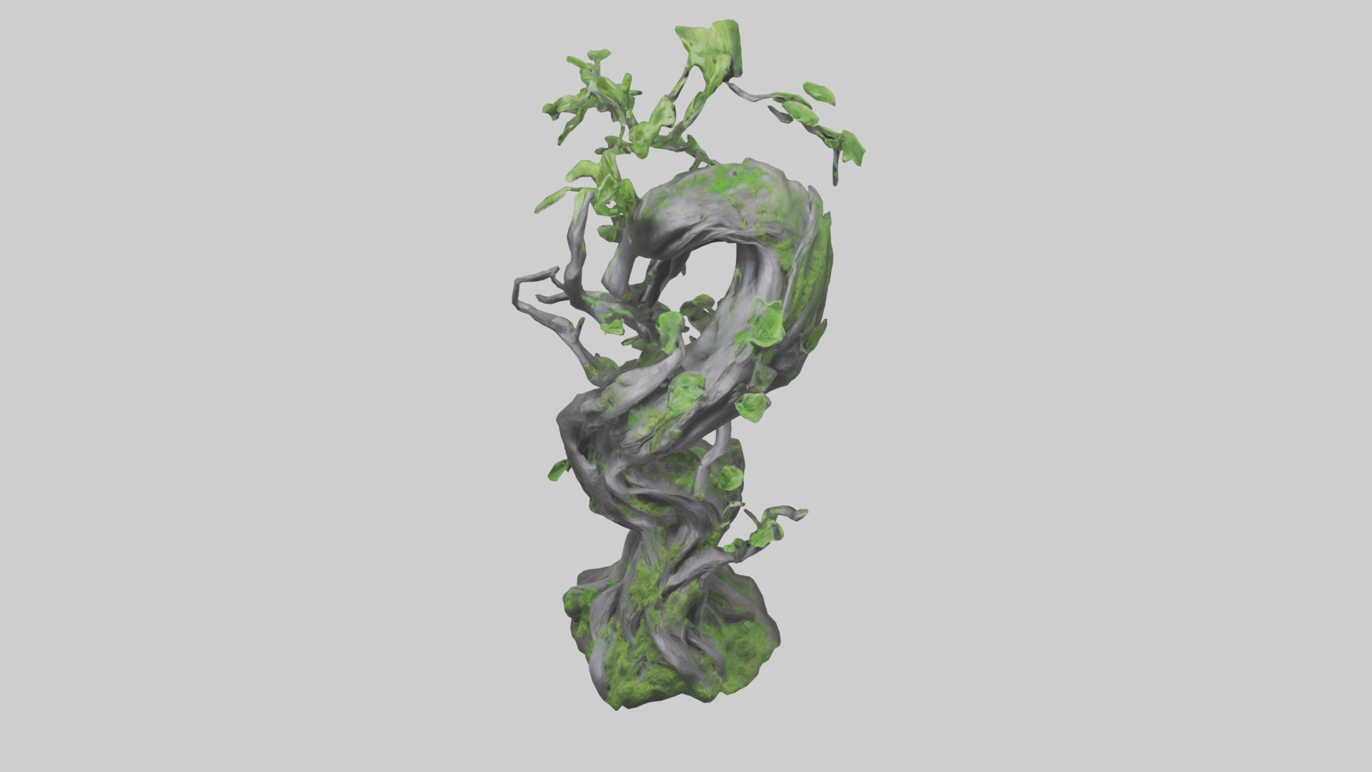 Organic Growth Tangle statue model 3D model_16