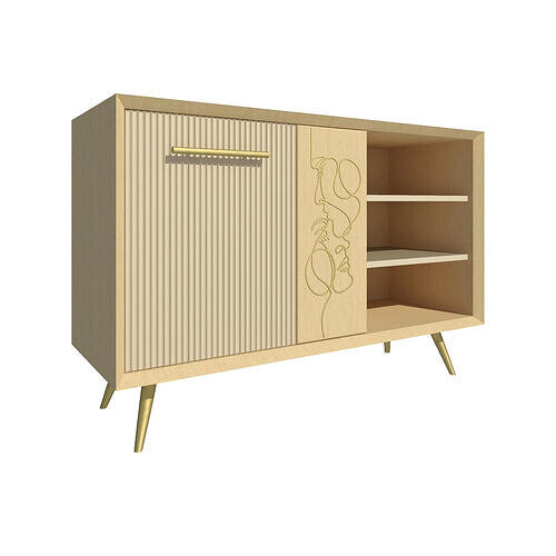 Parametric Sideboard Revit Family 3D model