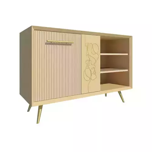 Parametric Sideboard Revit Family 3D model