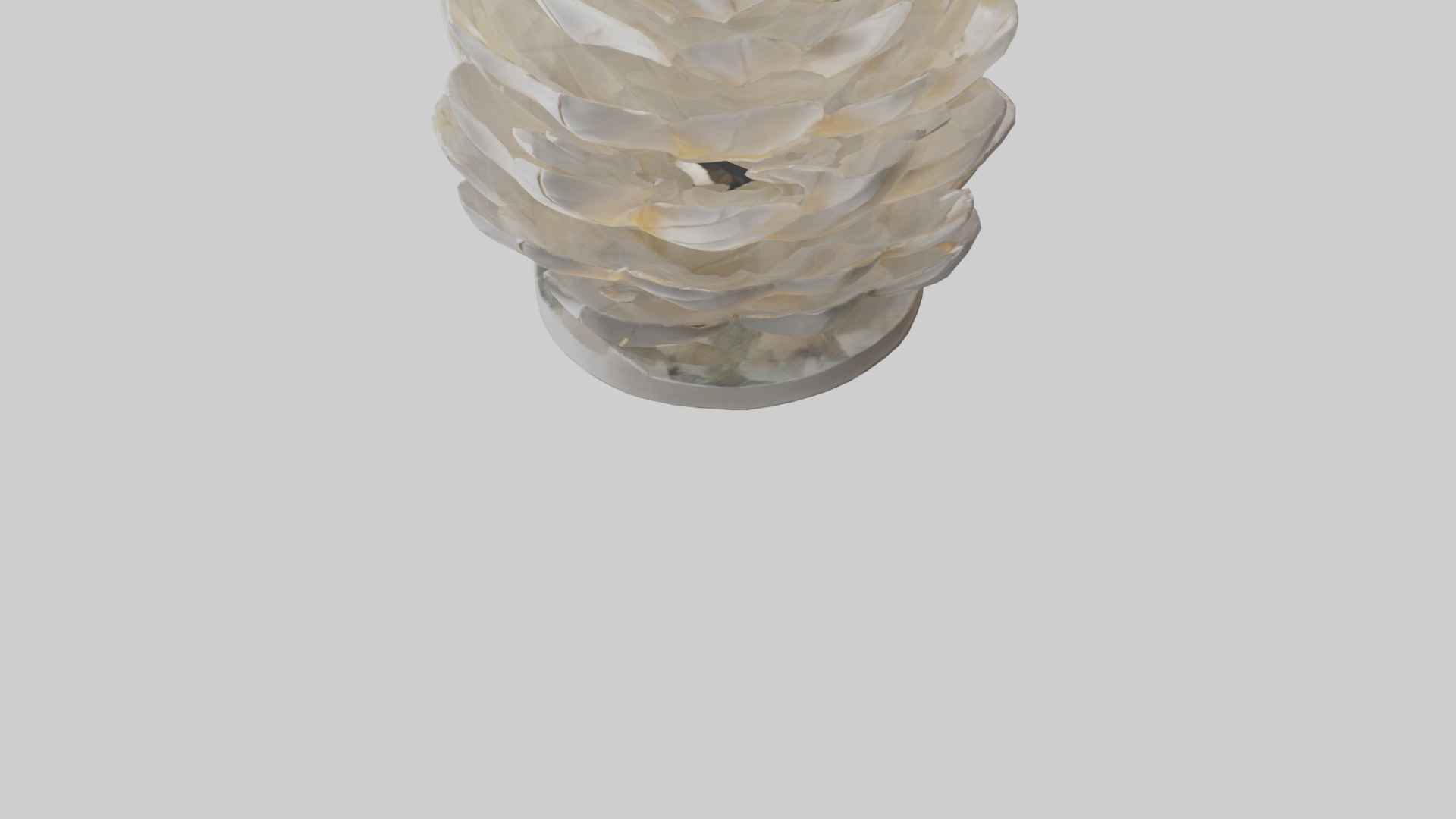 Organic Petal Design statue model 3D model_5