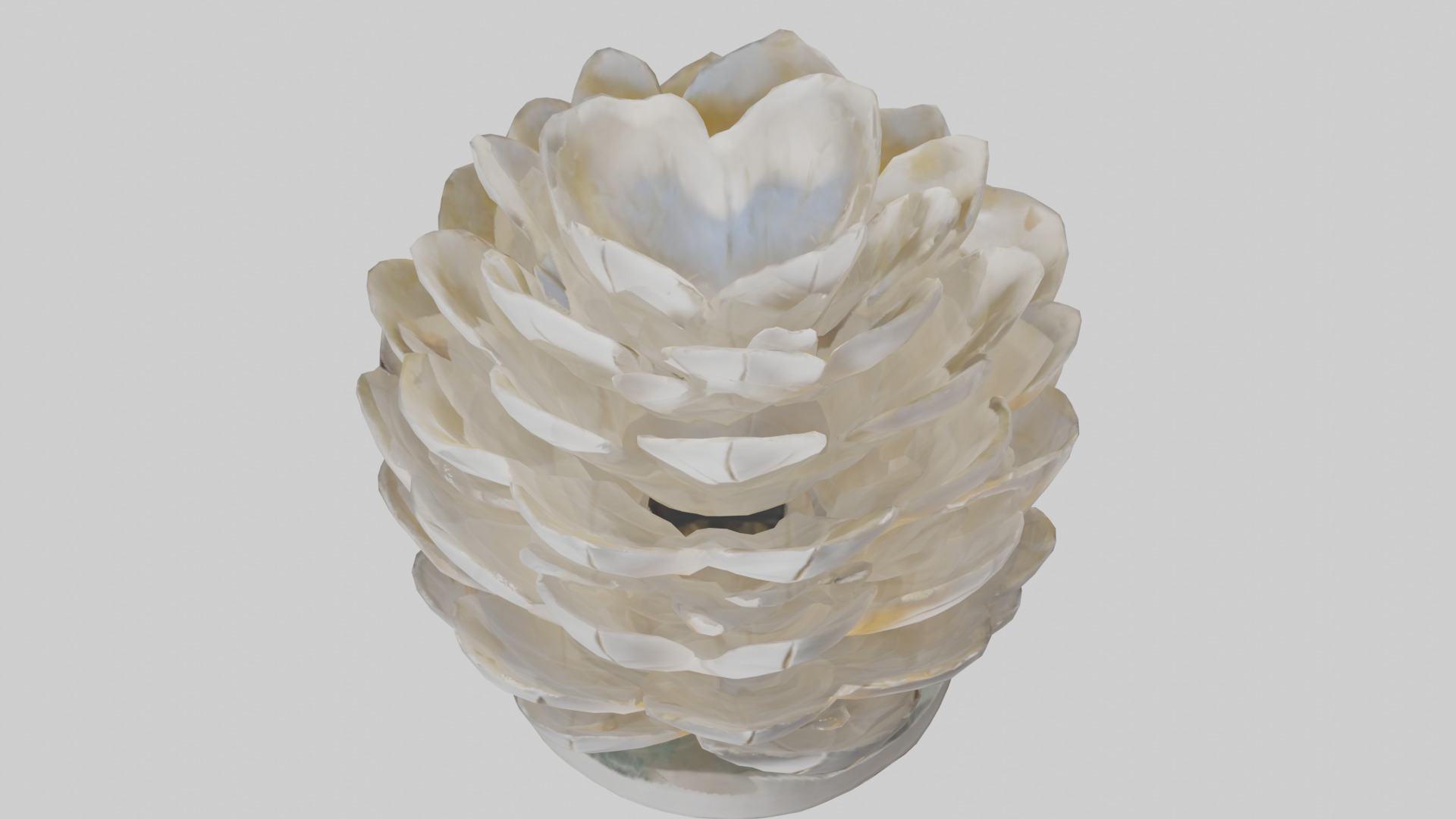 Organic Petal Design statue model 3D model_16