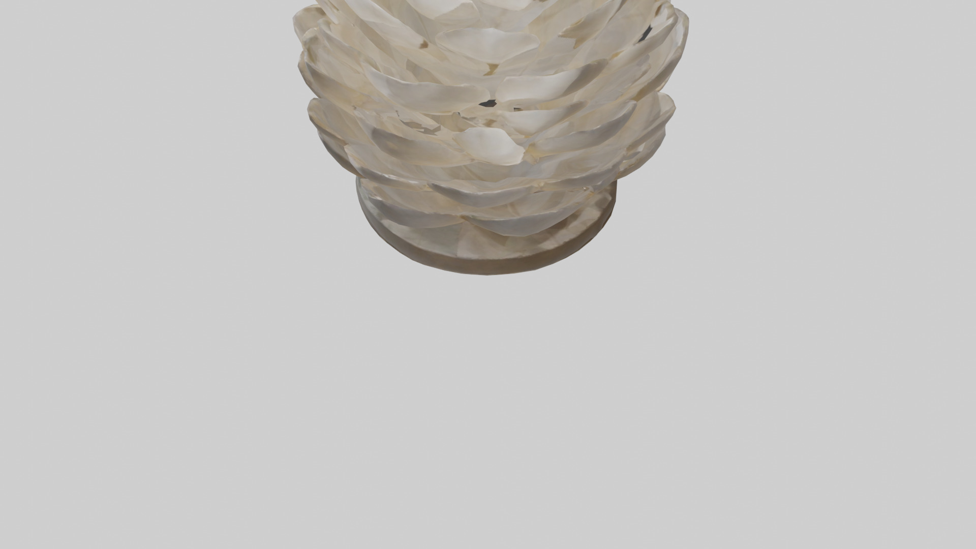 Organic Petal Design statue model 3D model_3