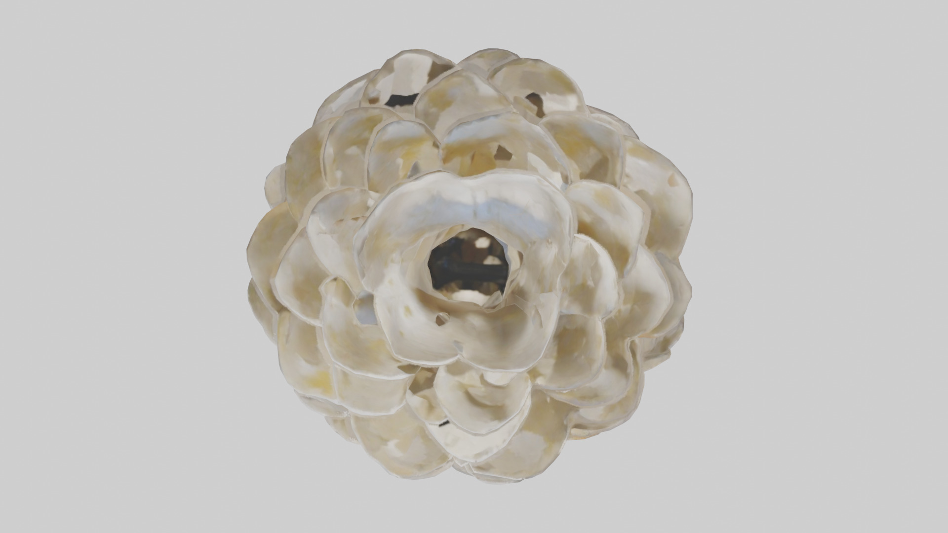 Organic Petal Design statue model 3D model_14