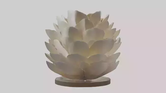Organic Petal Design statue model