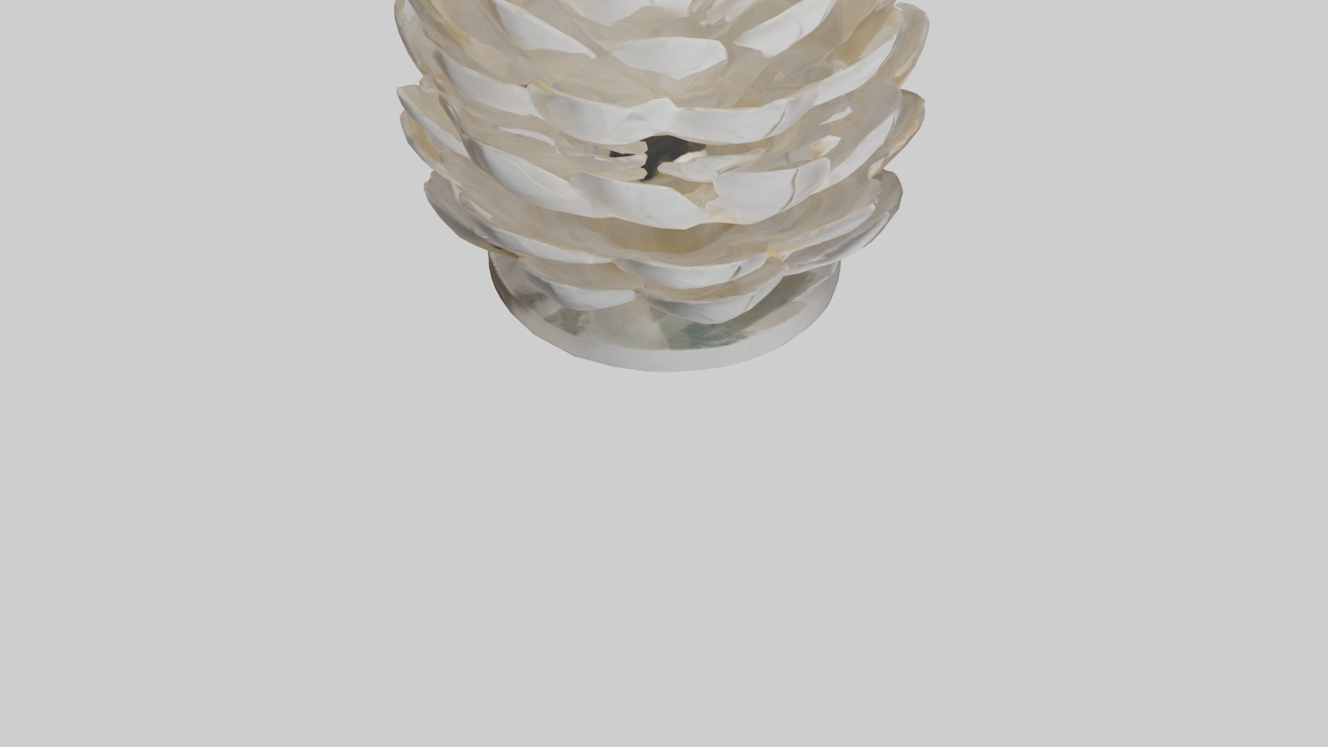 Organic Petal Design statue model 3D model_6