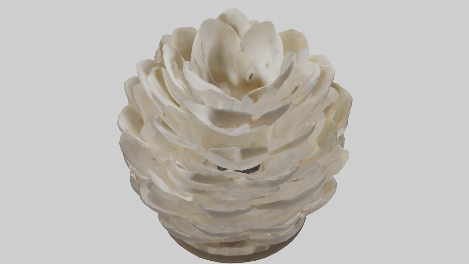 Organic Petal Design statue model 3D model_15
