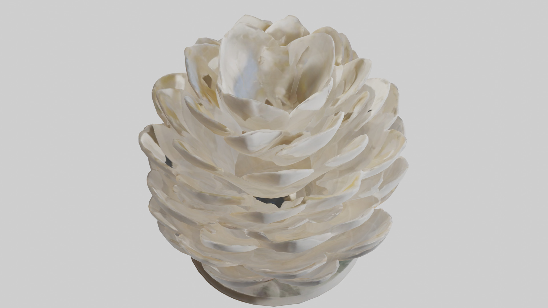 Organic Petal Design statue model 3D model_18