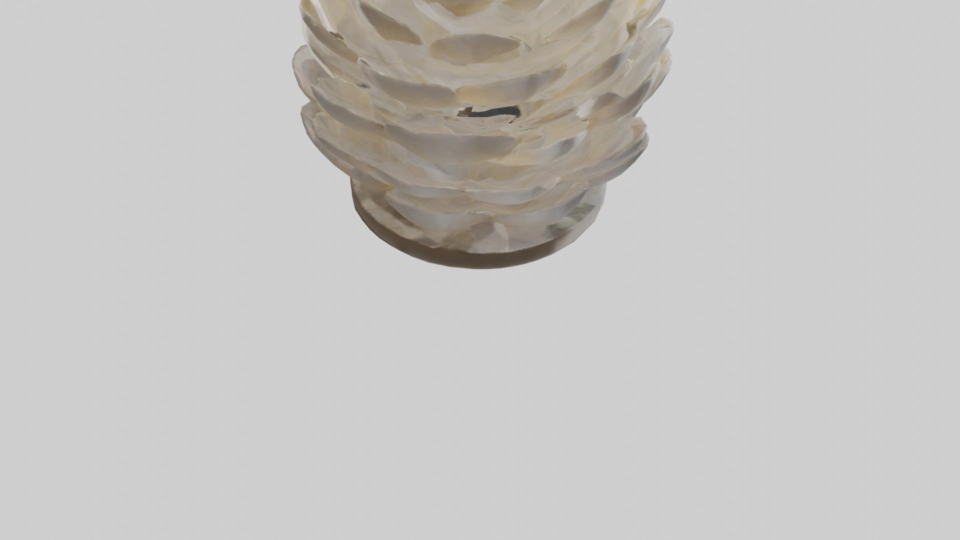 Organic Petal Design statue model 3D model_4