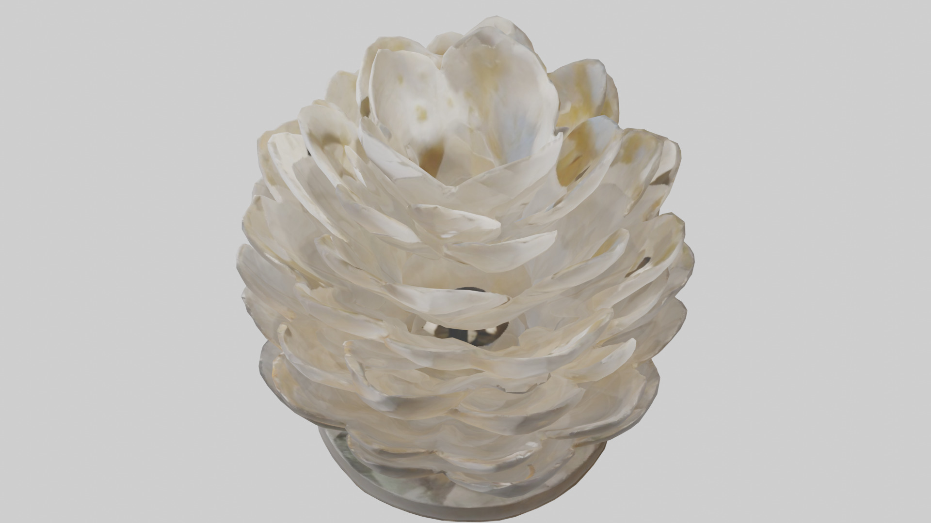 Organic Petal Design statue model 3D model_17