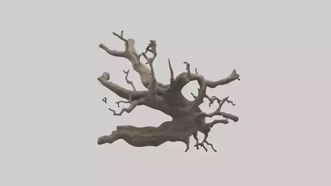 Organic Roots Sculpture statue model