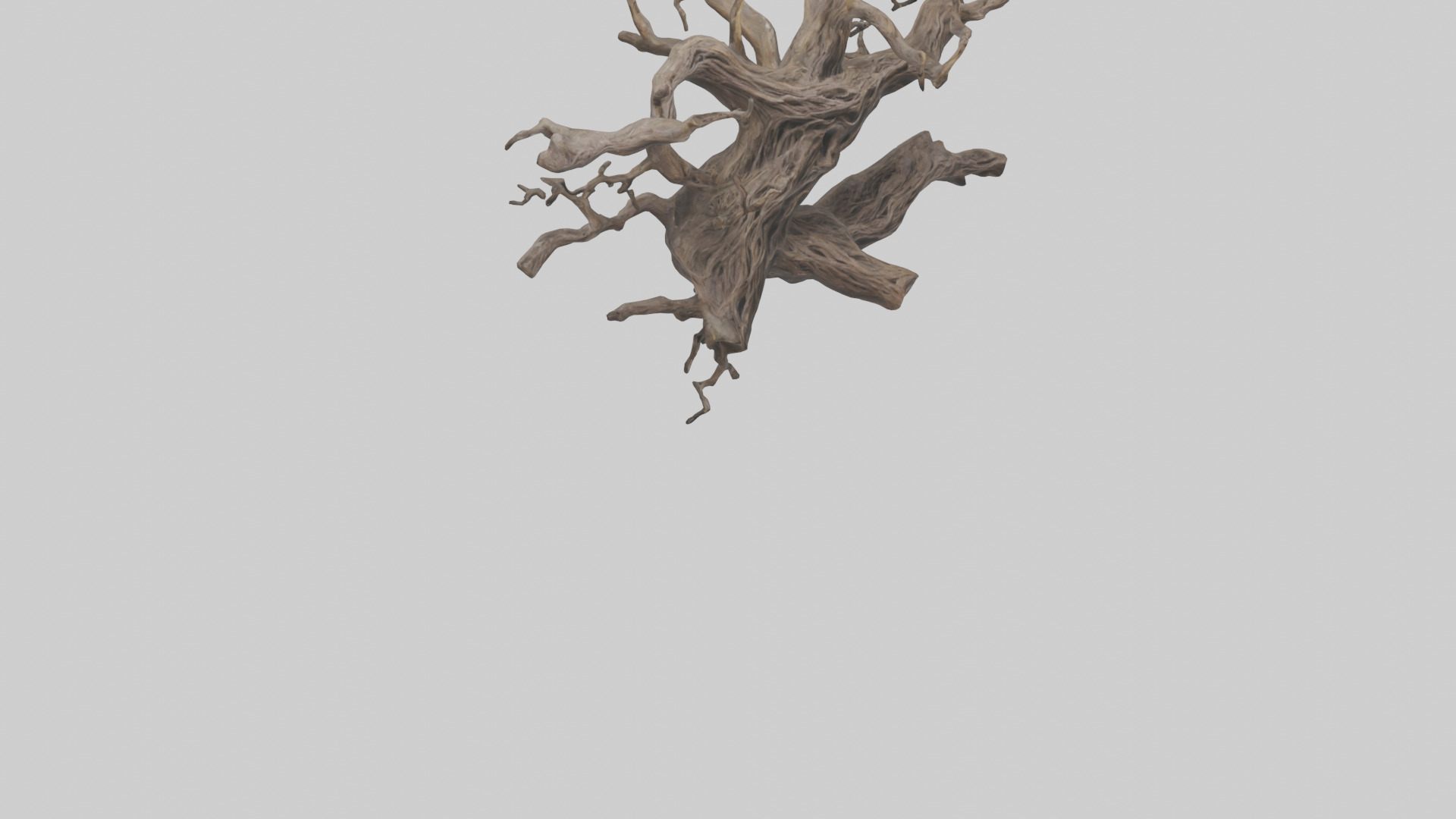 Organic Roots Sculpture statue model 3D model_6