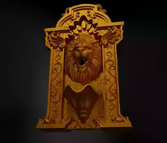 Lion Book Nook - Animal Lion Bookend - Lion Book Prop  3D print model