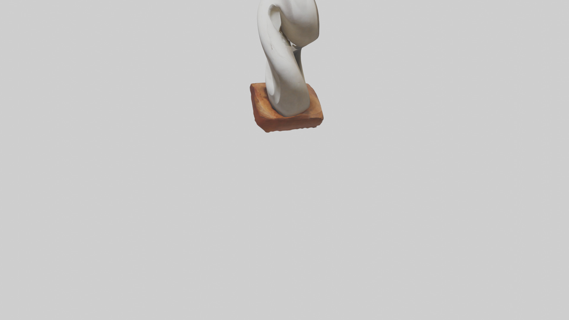 Organic Spiral Sculpture statue model 3D model_5