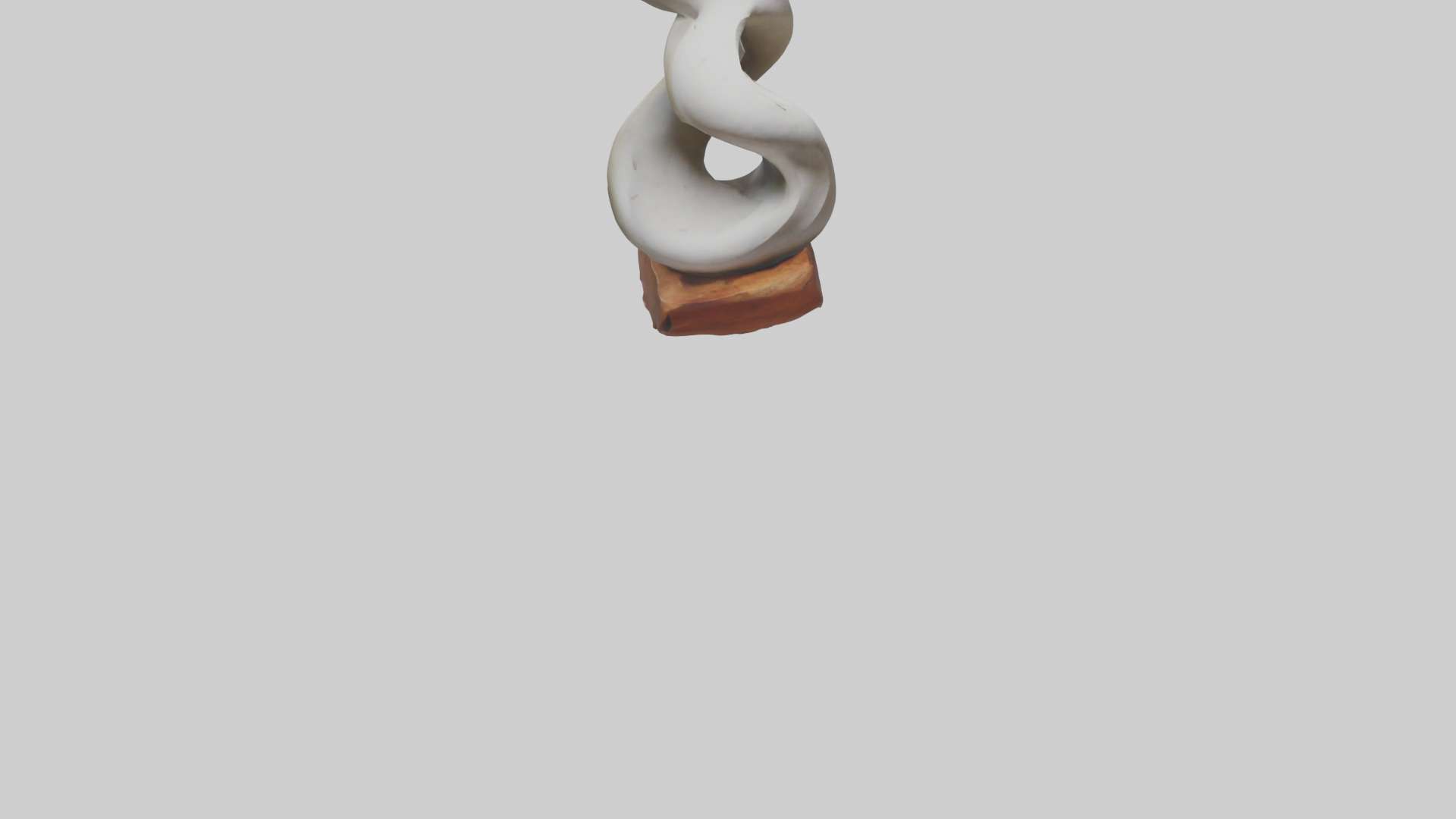 Organic Spiral Sculpture statue model 3D model_6