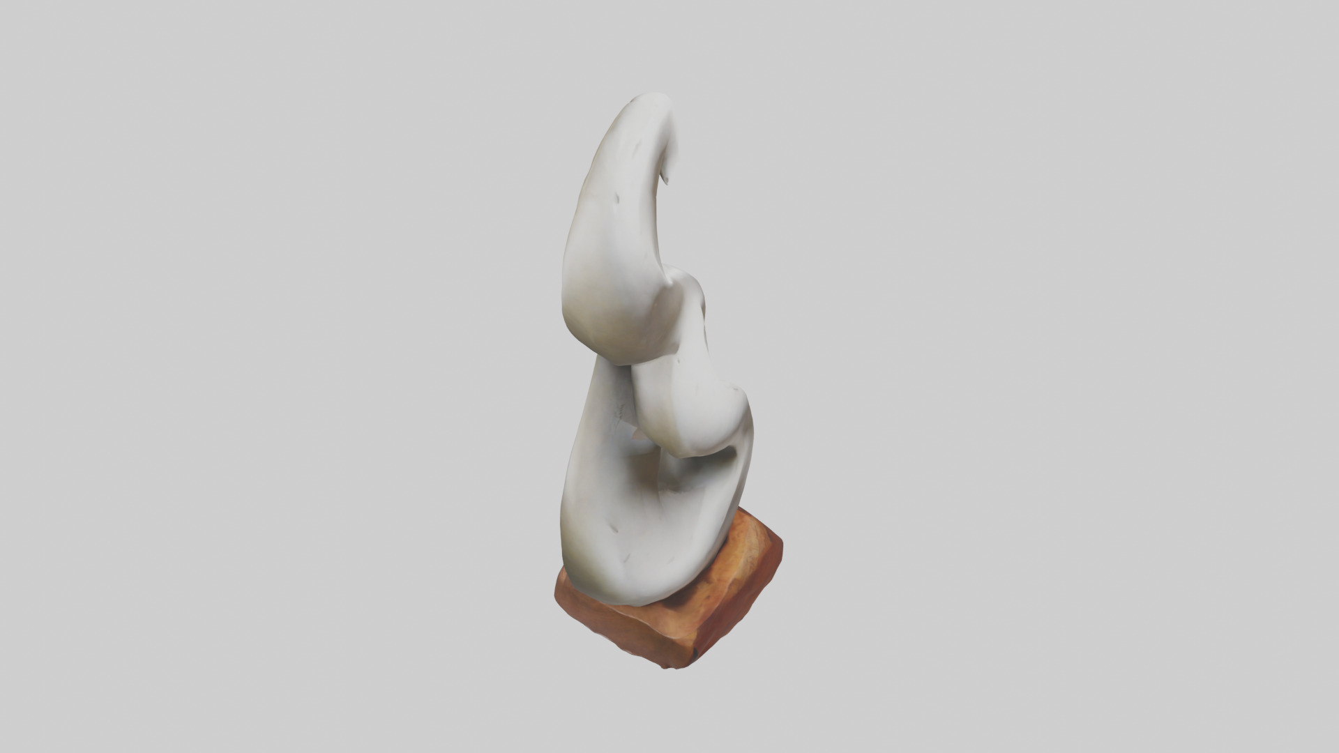 Organic Spiral Sculpture statue model 3D model_18