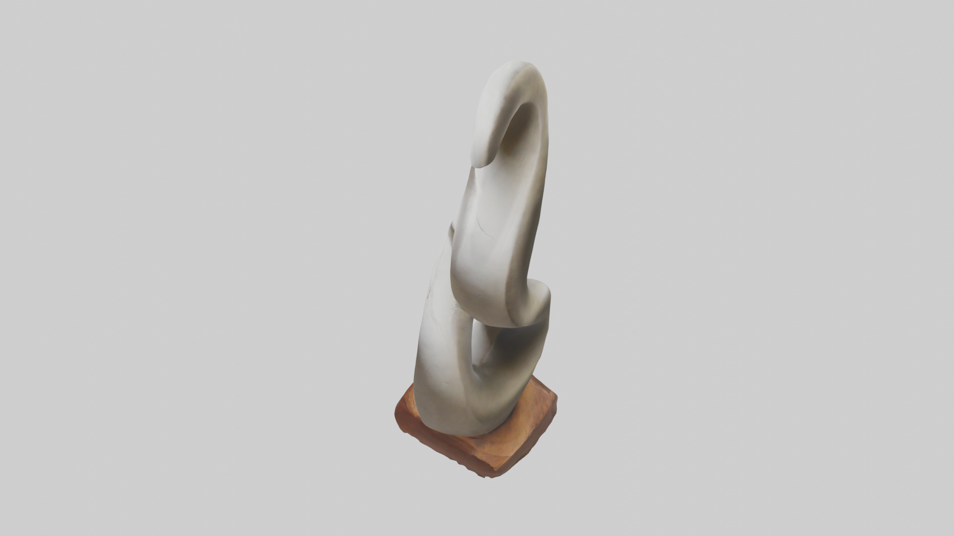 Organic Spiral Sculpture statue model 3D model_17