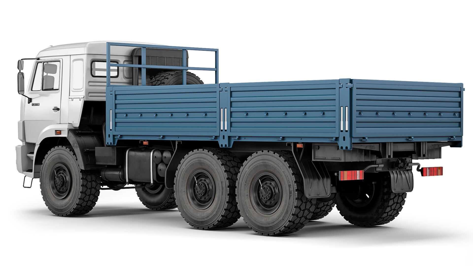 Kamaz 43118 flatbed 2017 3D model | CGTrader