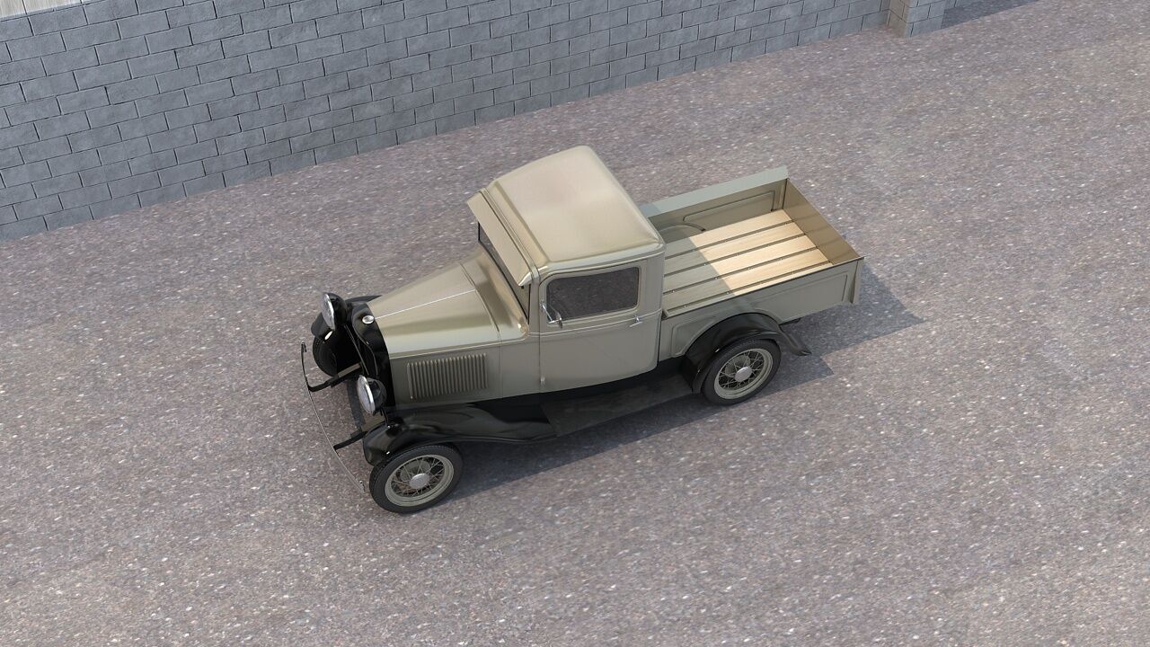 Classic Pickup 3D model_6