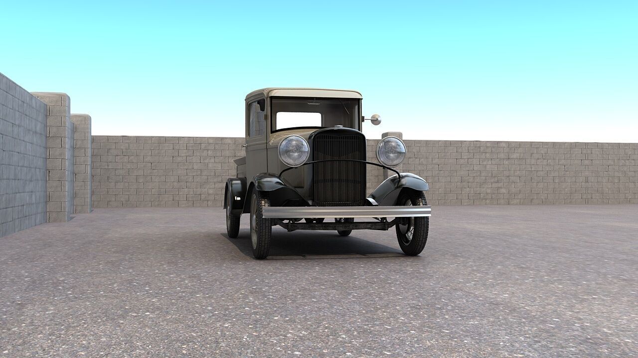 Classic Pickup 3D model_7