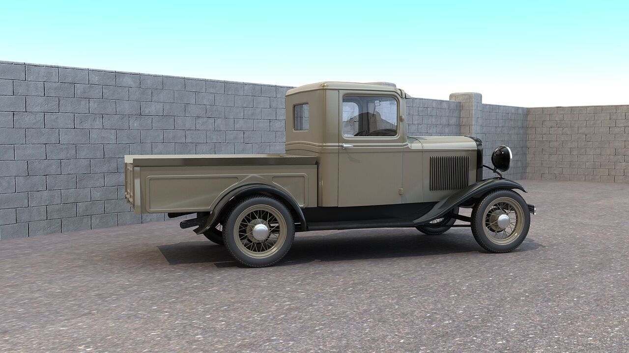 Classic Pickup 3D model_5