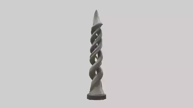 Organic Twist Statue model 3D model