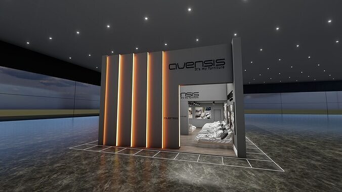 15x13 Exhibition Stand 3D model