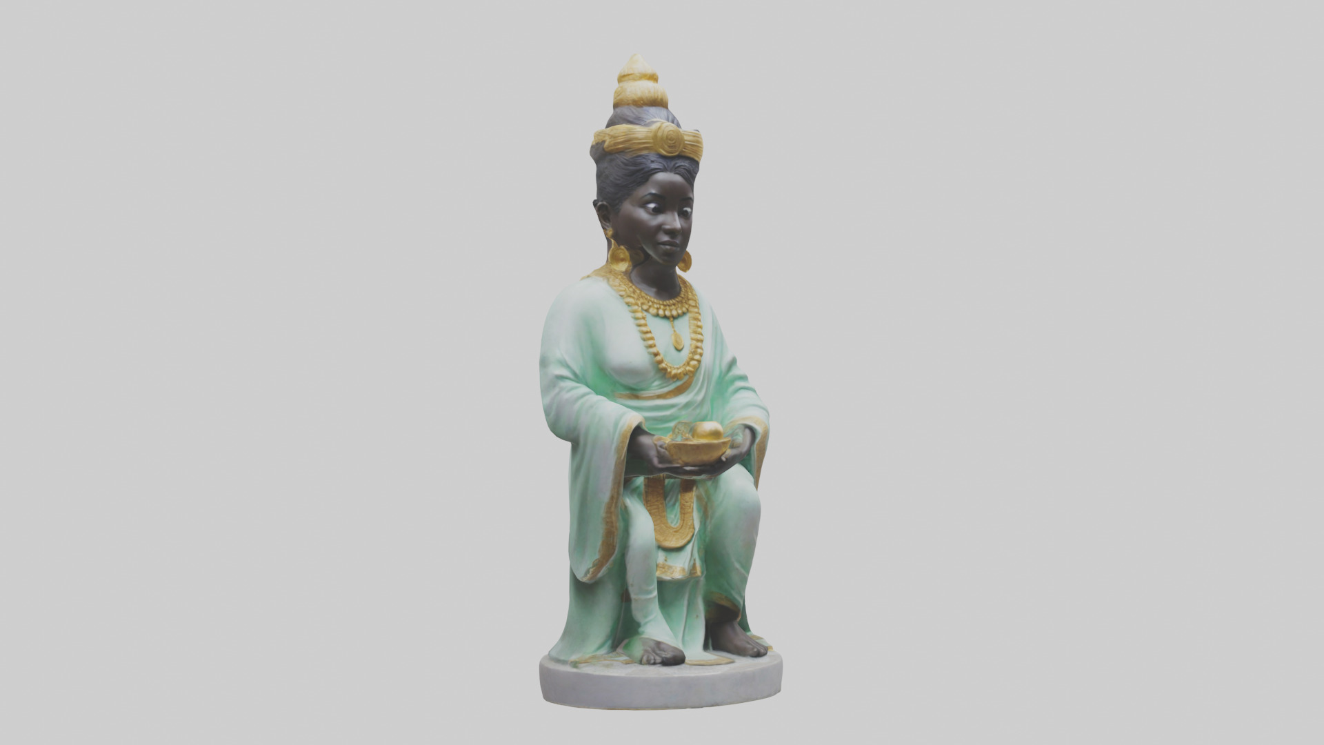 Orunmila statue model 3D model_11