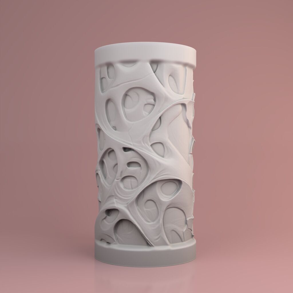 Sculptural candle design - Model W3 Structure 2 3D print model_4