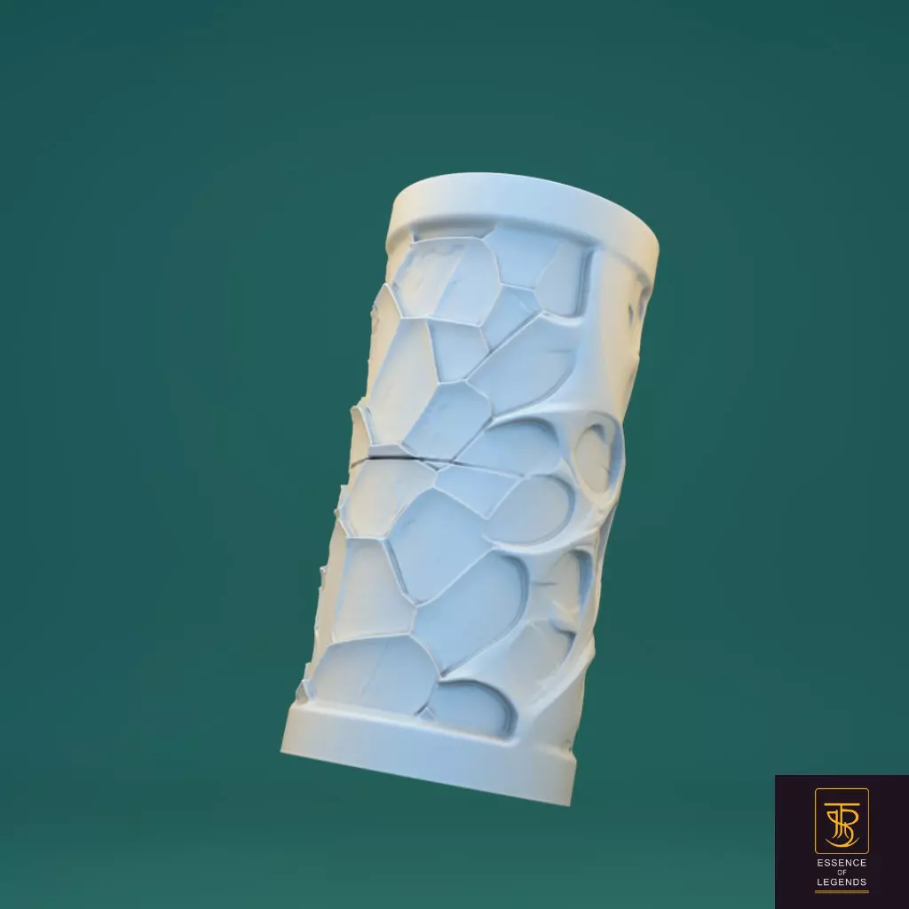 Sculptural candle design - Model W3 Structure 2 3D print model_0