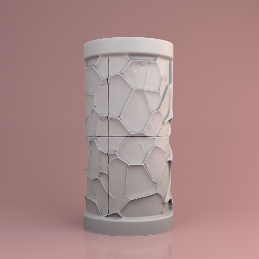 Sculptural candle design - Model W3 Structure 2 3D print model_2