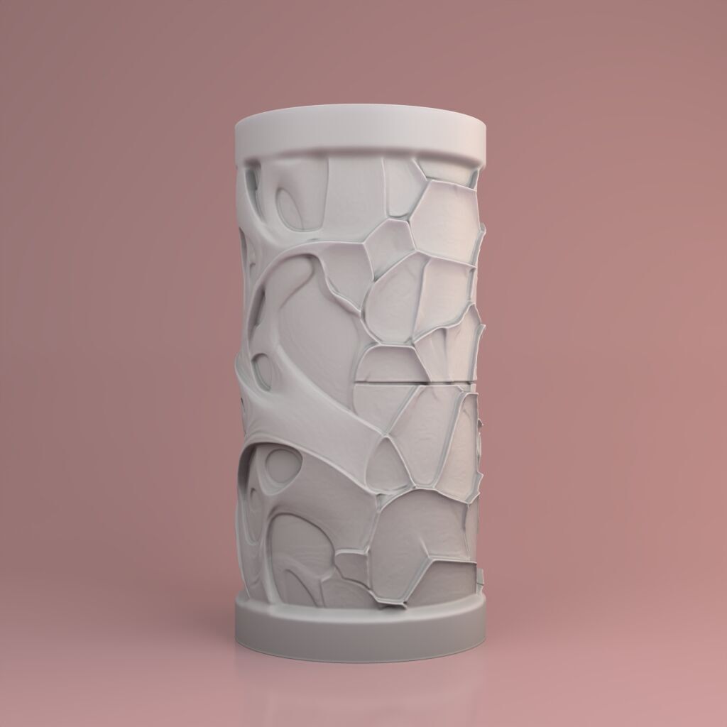 Sculptural candle design - Model W3 Structure 2 3D print model_3