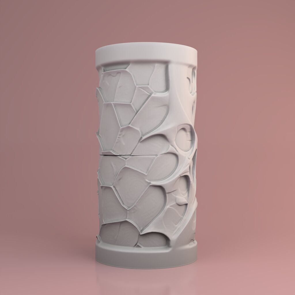 Sculptural candle design - Model W3 Structure 2 3D print model_1