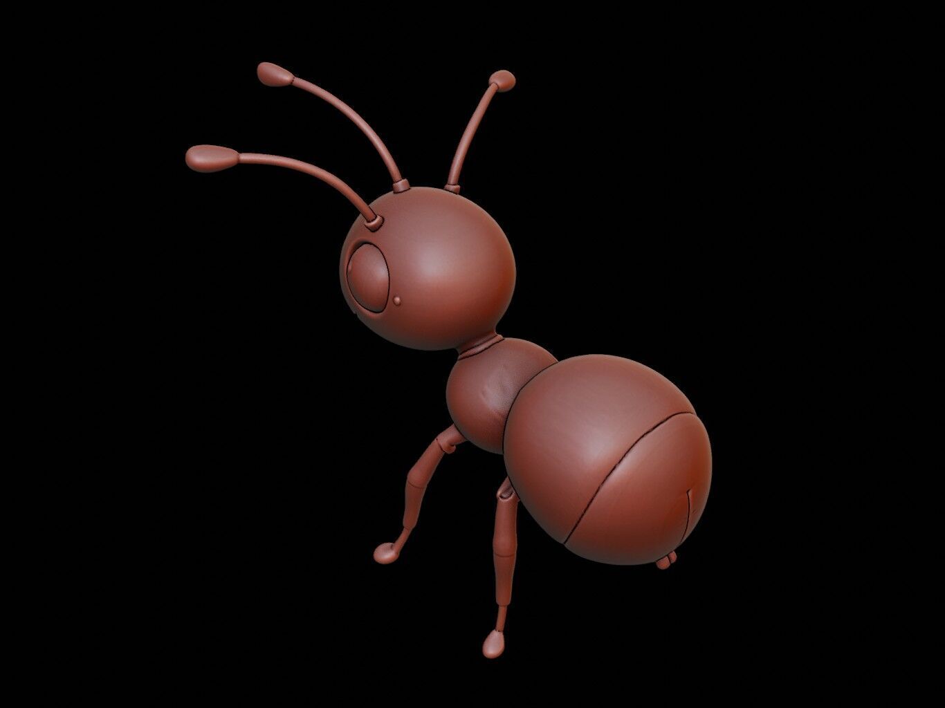 Ant Animal Cartoon 3D print model_1