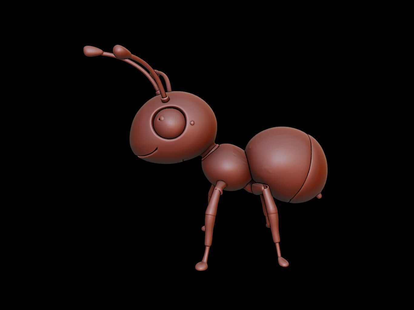 Ant Animal Cartoon 3D print model_2