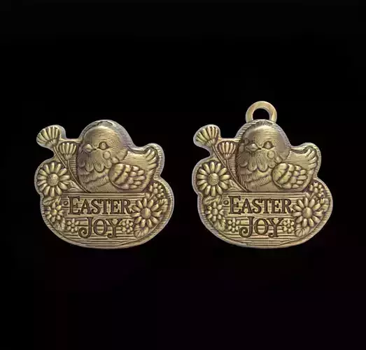 Easter joy chick decor 