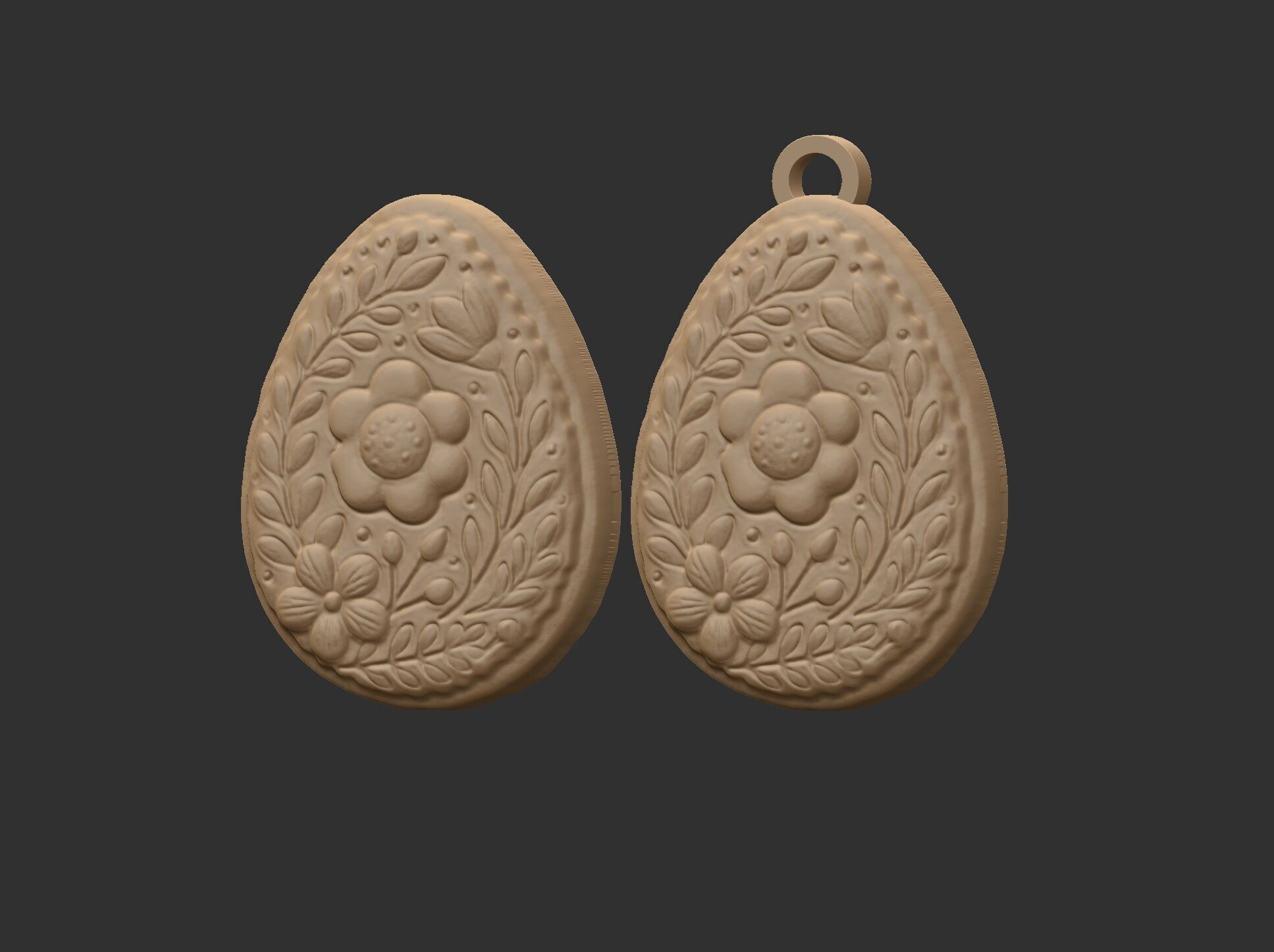 Easter egg cookie decor 3D print model_6