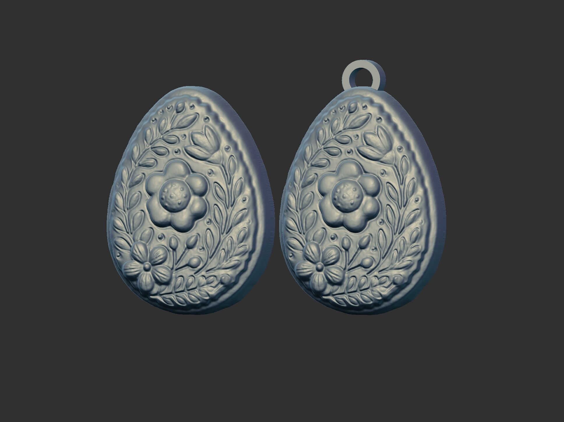 Easter egg cookie decor 3D print model_18